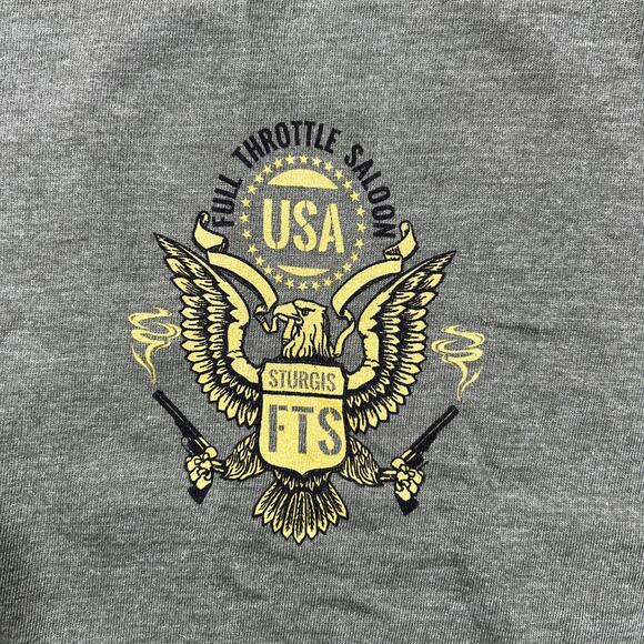 Sturgis Military Pinup Girl T-Shirt XL Army Green Biker - Picture 4 of 7